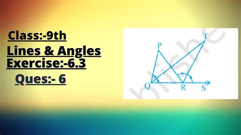 Lines And Angles Class Th Ch Ex Ques