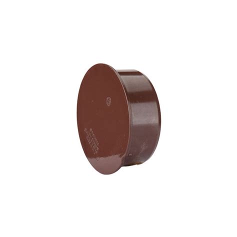 Polypipe Soil 110mm Socket Plug Brown Drainage Superstore®