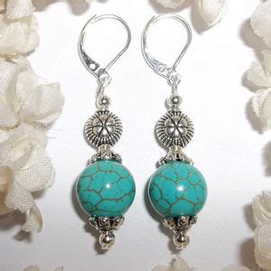 Wvluckygirl Jewelry Earrings Turquoise Blue Silver Southwestern