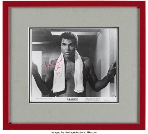 Muhammad Ali Signed Photograph Boxing Collectibles Memorabilia