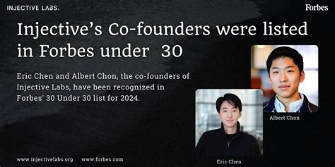 Injectives Co Founders Were Listed In Forbes 30 Under 30 List By