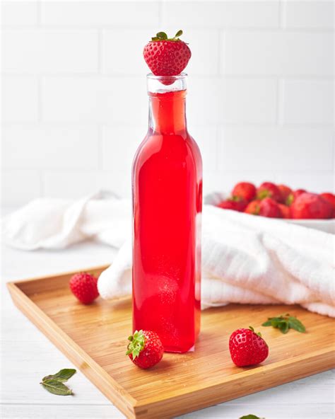 Strawberry Simple Syrup Easy Homemade Fruit Syrup Bonni Bakery