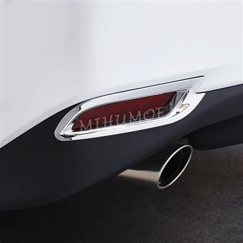 Chrome Rear Bumper Reflector Fog Light Cover Surrounds Trims For