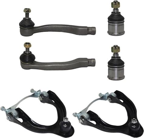 6pc Front Upper Control Arms Outer Tie Rods Lower Ball Joints Suspension Kit