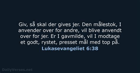 17 August 2016 Dagens Bibelvers Lukasevangeliet 6 38 DailyVerses Net