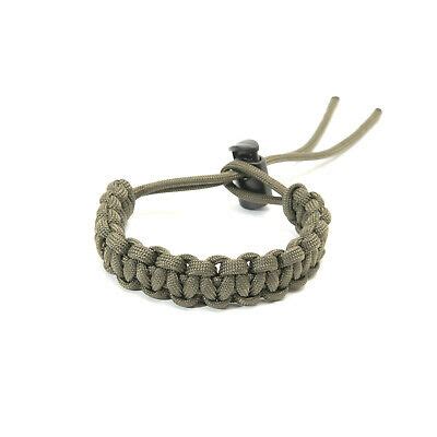 Braided Paracord Adjustable Bracelet In Green Olive Drab By APMOTS EBay