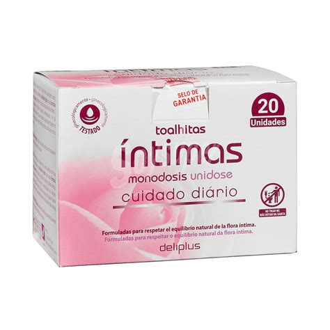 Deliplus Toallitas Humedas Intimas Envase Individual Paquete 20 U