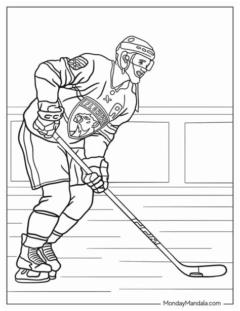 Hockey Players Coloring Pages