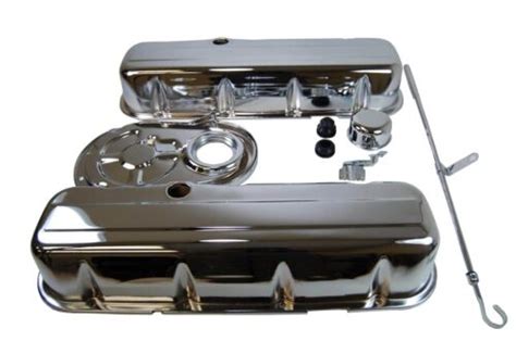 Bb Chevy Tall Chrome Engine Dress Up Kit Valve Cover Timing