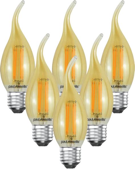 Paul Russells Led Filament Flame Candle Light Edison Screw E W