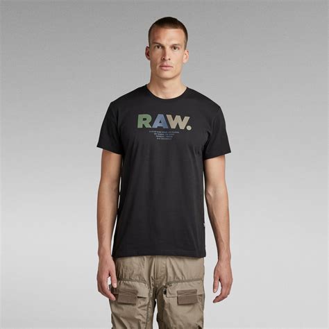 Multi Colored Raw T Shirt Black G Star Raw® Ca