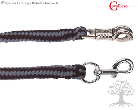 Covalliero Lead Rope Hippo Black Grey Kotielaintarvike Fi Webstore