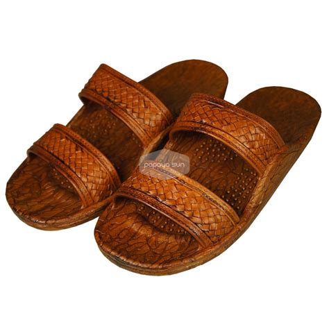 Classic Light Brown “Hawaiian Jandals” Pali Hawaii Jesus Sandals ...