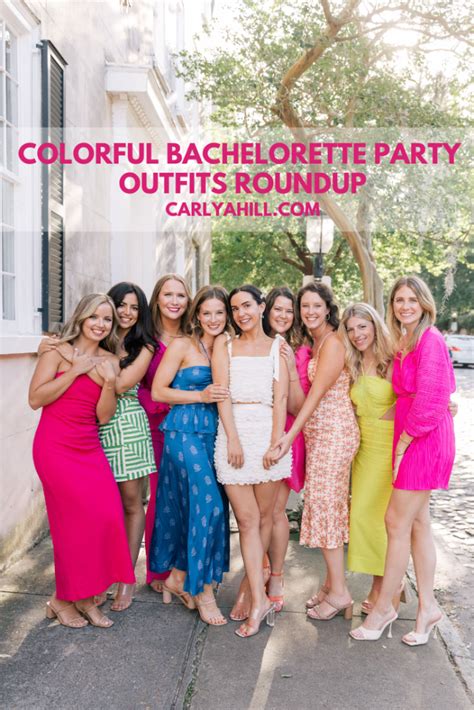 Colorful Bachelorette Party Outfits Roundup | Carly A. Hill