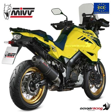 Mivv Exhaust Slip On Oval Approved Carbon Suzuki Dl Vstrom Xt