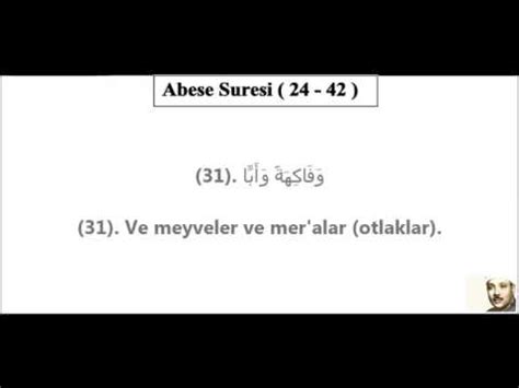 Abdulbasit Abdussamed Abese Suresi Mealli 1950