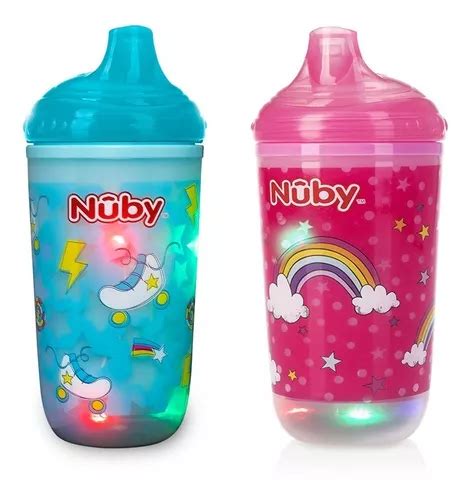 Kit 2 Copos Termico Pisca Pisca Divertido Bebe Infantil Nuby