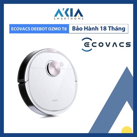 Robot Hút Bụi Lau Nhà Thông Minh Ecovacs Deebot OZMO T8 Bản Quốc Tế