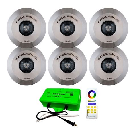 LUZ DESING Pack X 6 Aplique Piscina Pileta Nazar Pooled Rgb Control