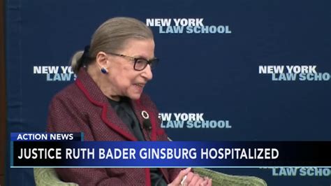 Us Supreme Court Justice Ruth Bader Ginsburg Hospitalized After