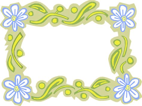 Daisy Flower Border Vector Image