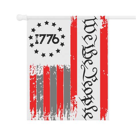 Garden And House Banner We The People Flag 1776 Flag Etsy