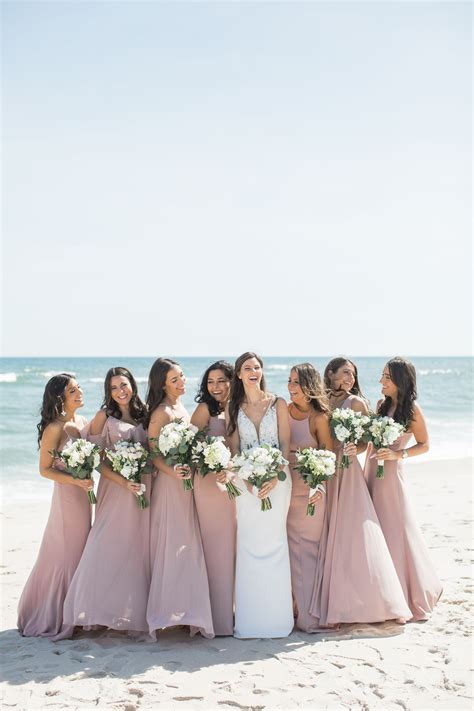 Beach Wedding Pink Bridesmaid Dresses