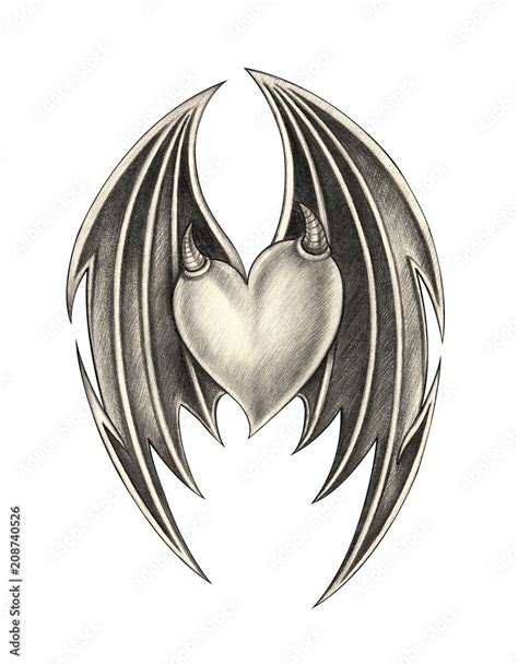 Heart Tattoo Designs In Pencil