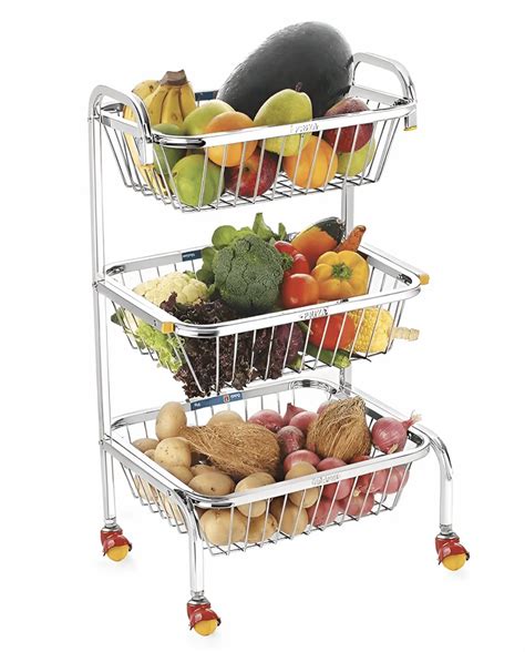 Stainless Steel Jupiter Fruit Vegetable Trolley At Rs Kg In Mumbai