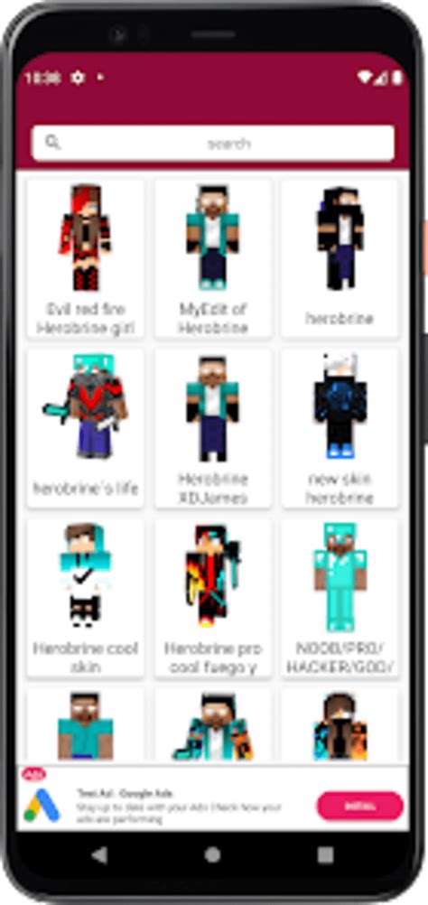 Skin De Herobrine Minecraft For Android Download