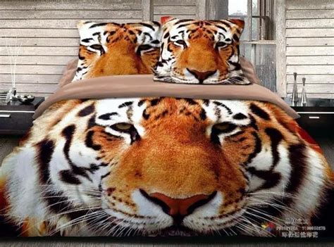 3d Tiger Print Bedding Set Queen Size Duvet Cover Bed Linen Sheet Quilt Bedcloth Bedspread