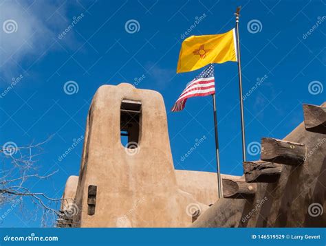 American Flag, New Mexico Flag Stock Image - Image of room, santa ...