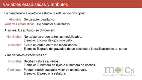 Bioestadística M1 Variables y tipos de variables YouTube