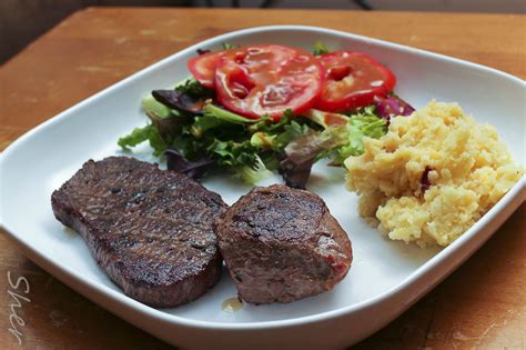 Hungry Man's Meal. Steak w/ Side of Steak! : food