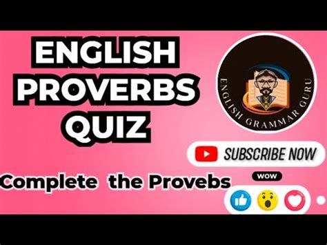 English Proverbs Quiz Unlocking English Proverbs Take The Ultimate