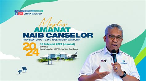 Majlis Amanat Naib Canselor Umpsa Tahun Official Events Of