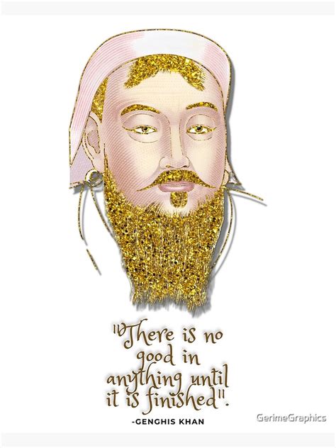 Genghis Khan Quotes Poster For Sale By Gerimegraphics Redbubble