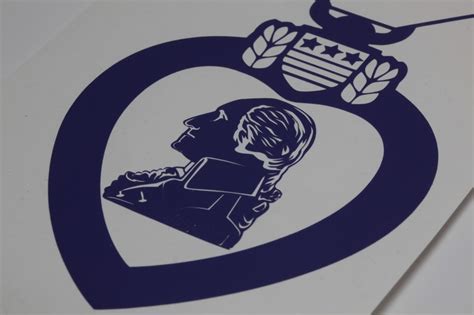 Purple Heart Medal Vinyl Decal Etsy