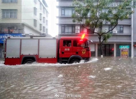 暴雨红色预警！广西钦州城区内涝严重，多所学校停课