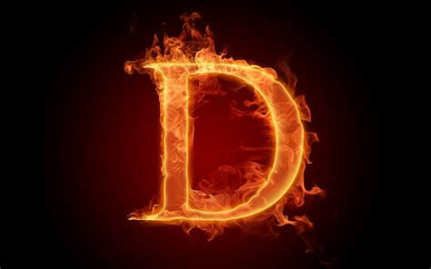 The Fiery English Alphabet Picture D Wallpapers Hd Wallpapers 73618