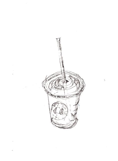 Iced Coffee Drawing at GetDrawings | Free download