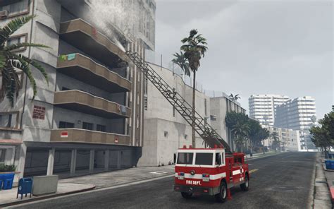 Sf Firetruck From Gtasa Add On Ladder Works Fivem Gta Mods