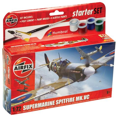 Airfix Supermarine Spitfire Mk Vc Aircraft Starter Set Model Kit A55001