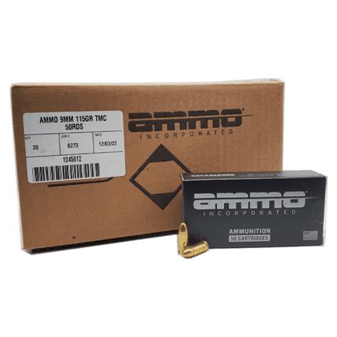 9mm Ammo Inc 115 Grain 1000 Rounds