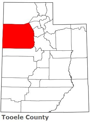 Tooele County on the map of Utah 2023. Cities, roads, borders and directions in Tooele County of ...