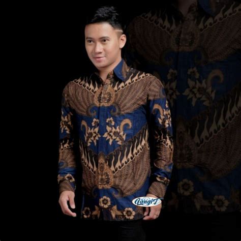 Jual Kemeja Nikahan Outfit Remaja Batik Pria Lengan Panjang Jumbo