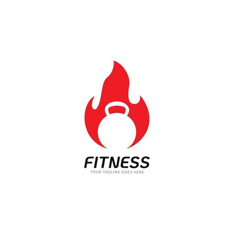 Premium Vector Fitness Gym Logo Design Template With Exercising Athletic Man And Woman