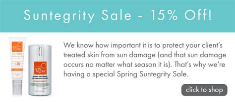 Suntegrity Sale April Prestige Electrolysis Spa Supply