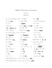 Formula Sheet For Exams Final Pdf Chem Formulas And