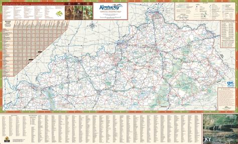 Large Detailed Map of Kentucky with Cities and Towns